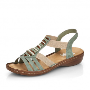 Dámské sandály RIEKER 60851-52 zelená S4