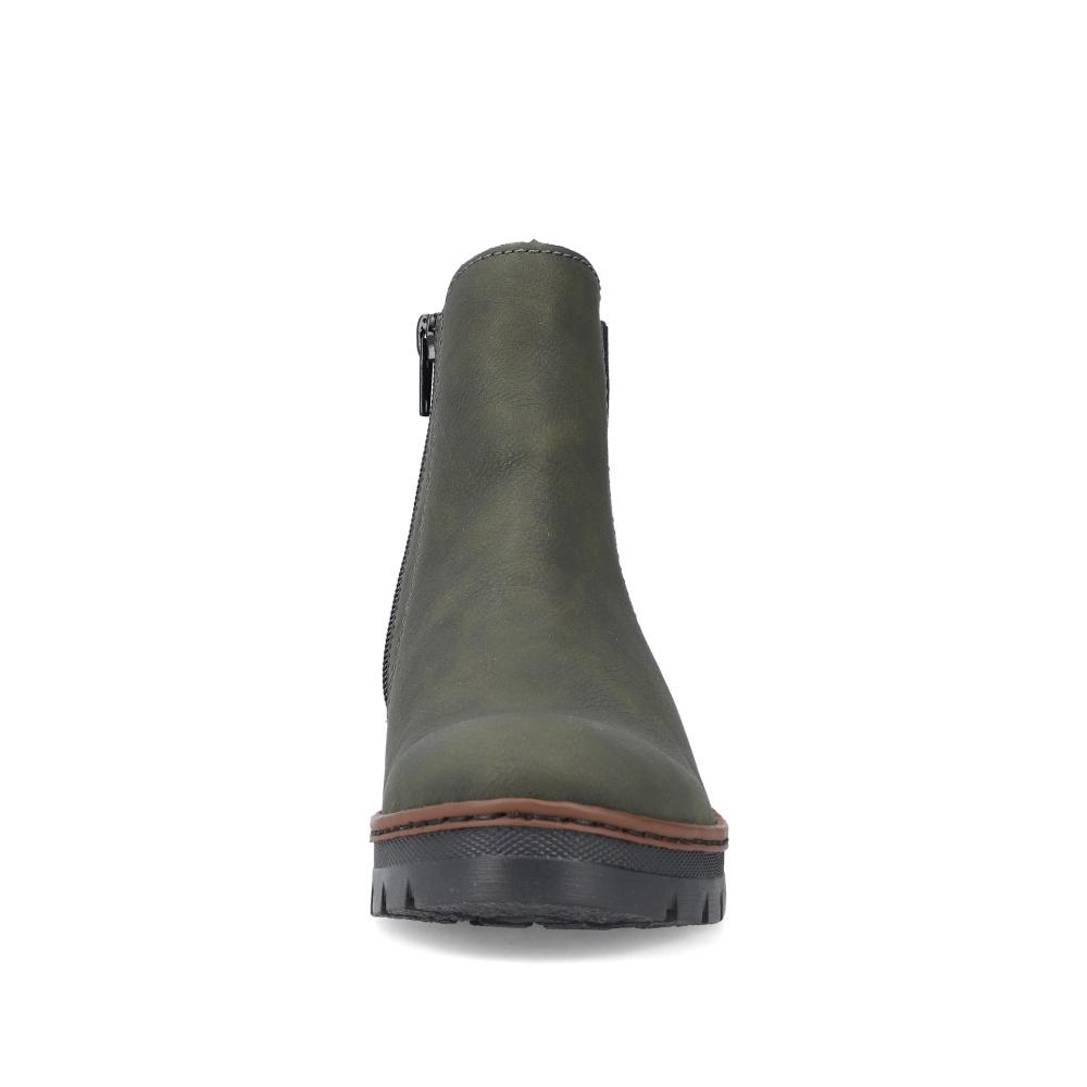 detail Dámská kotníková obuv RIEKER X9172-54 zelená W3