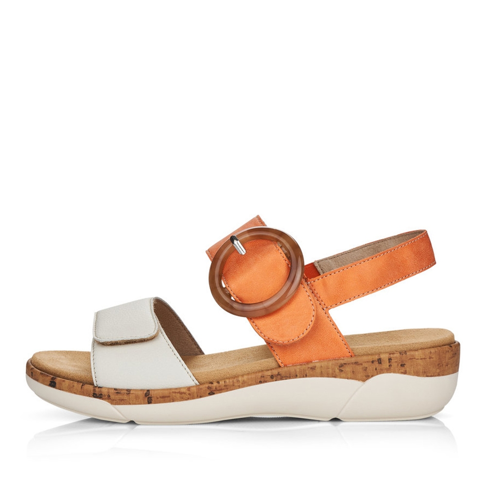 detail Dámské sandály REMONTE R6853-38 oranžová S2