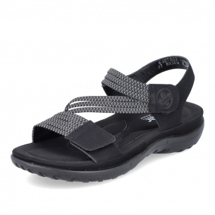 Dámské sandály RIEKER 64870-00 černá S4