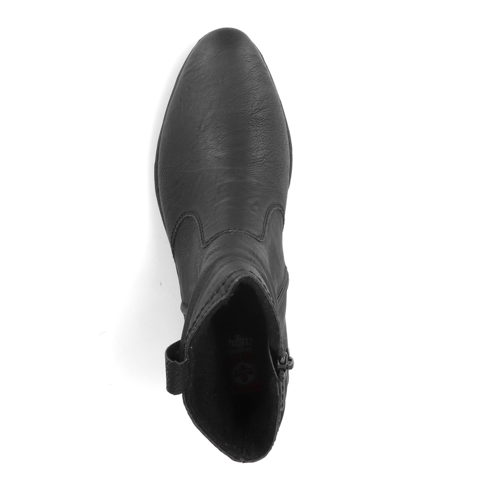 detail Dámská kotníková obuv RIEKER 71675-01 černá W3