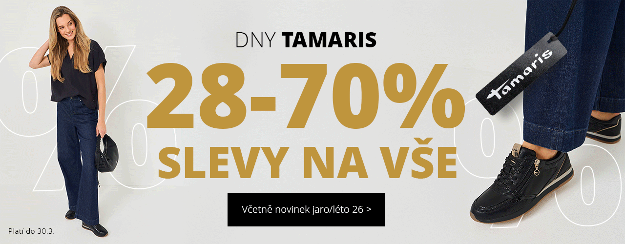 Dny Tamaris Slevy na vše 28-70 % Dny Tamaris Slevy na vše 28-70 %