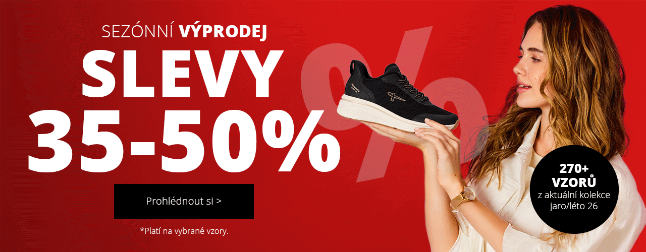 Sezónní výprodej 35-50 % na vybrané vzory Sezónní výprodej 35-50 % na vybrané vzory
