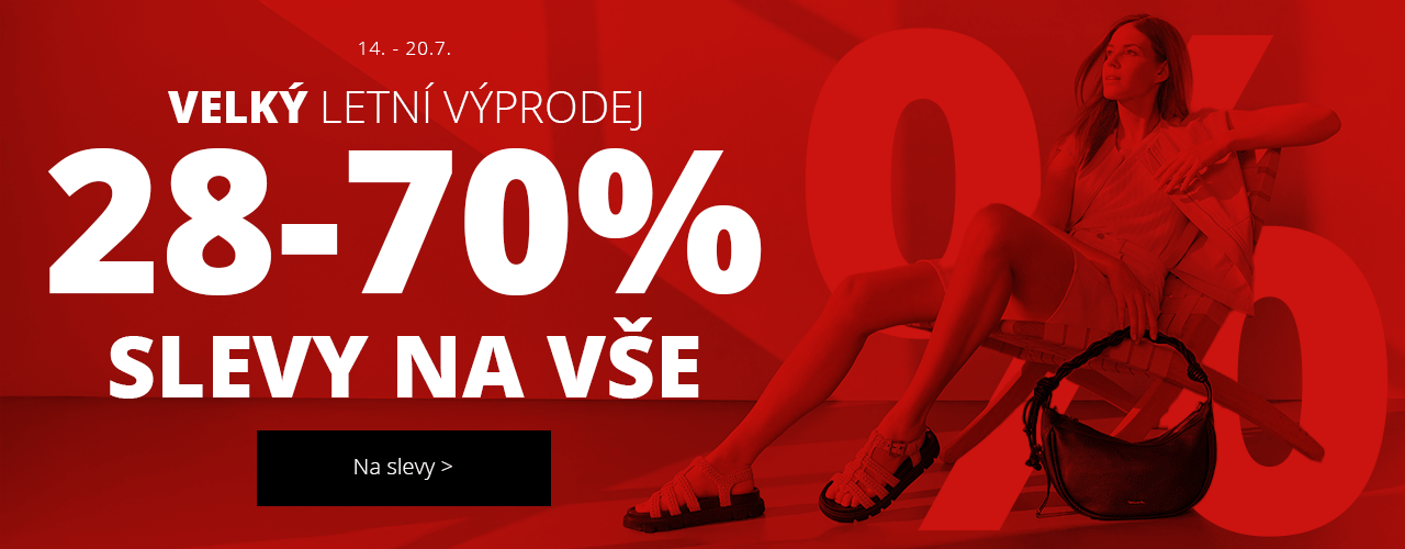 Velký letní výprodej 28-70 % Velký letní výprodej 28-70 %