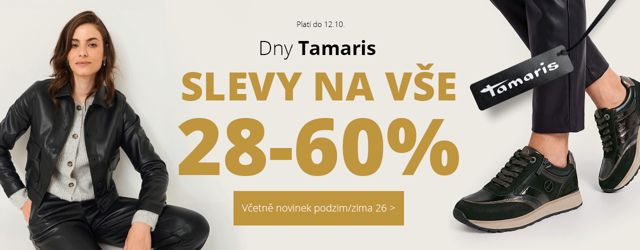 Dny Tamaris Slevy na vše 28-60 % Dny Tamaris Slevy na vše 28-60 %