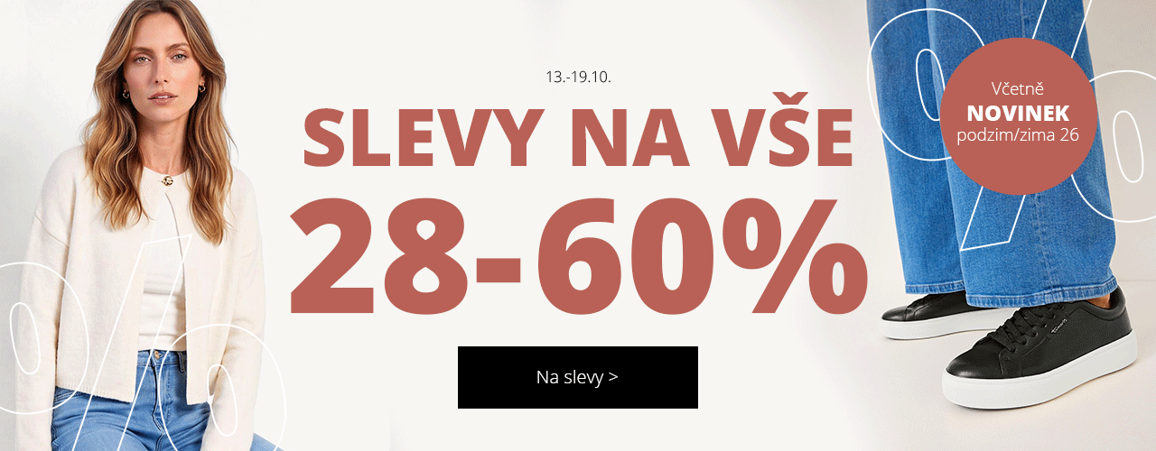 Slevy na vše 28-60 % Slevy na vše 28-60 %
